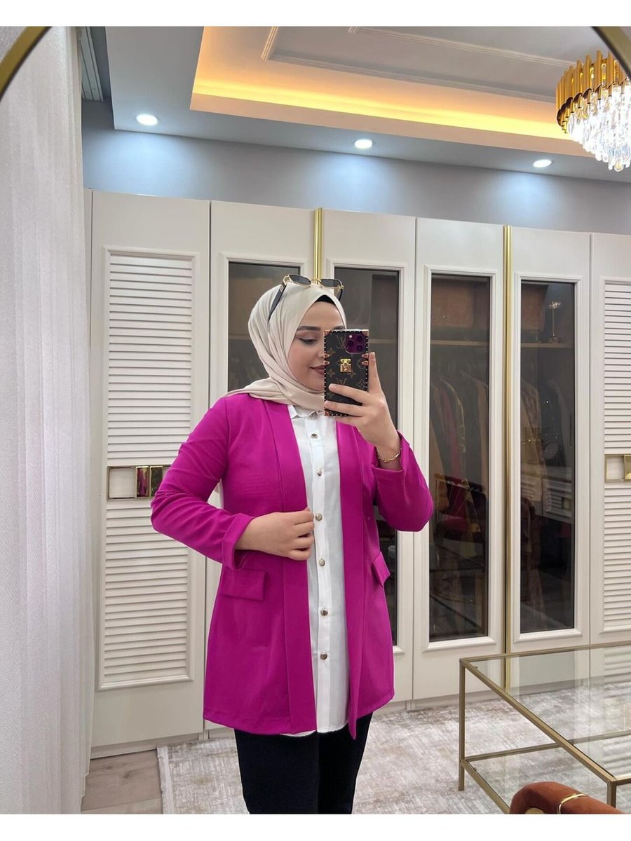 Yeşilce Kısa Blazer Ceket Fuşya