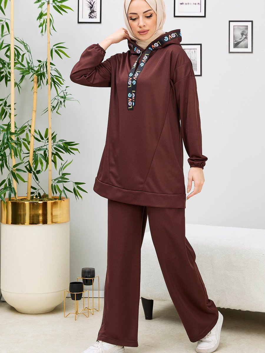 Tofisa Kahve Tunik Pantolon