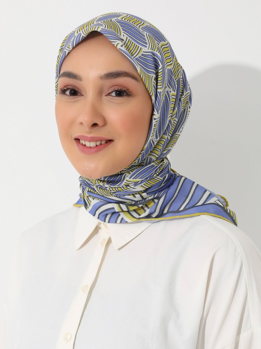 Tuva Vintage Özel Tasarım Pamuksu Eşarp Cok Renkli