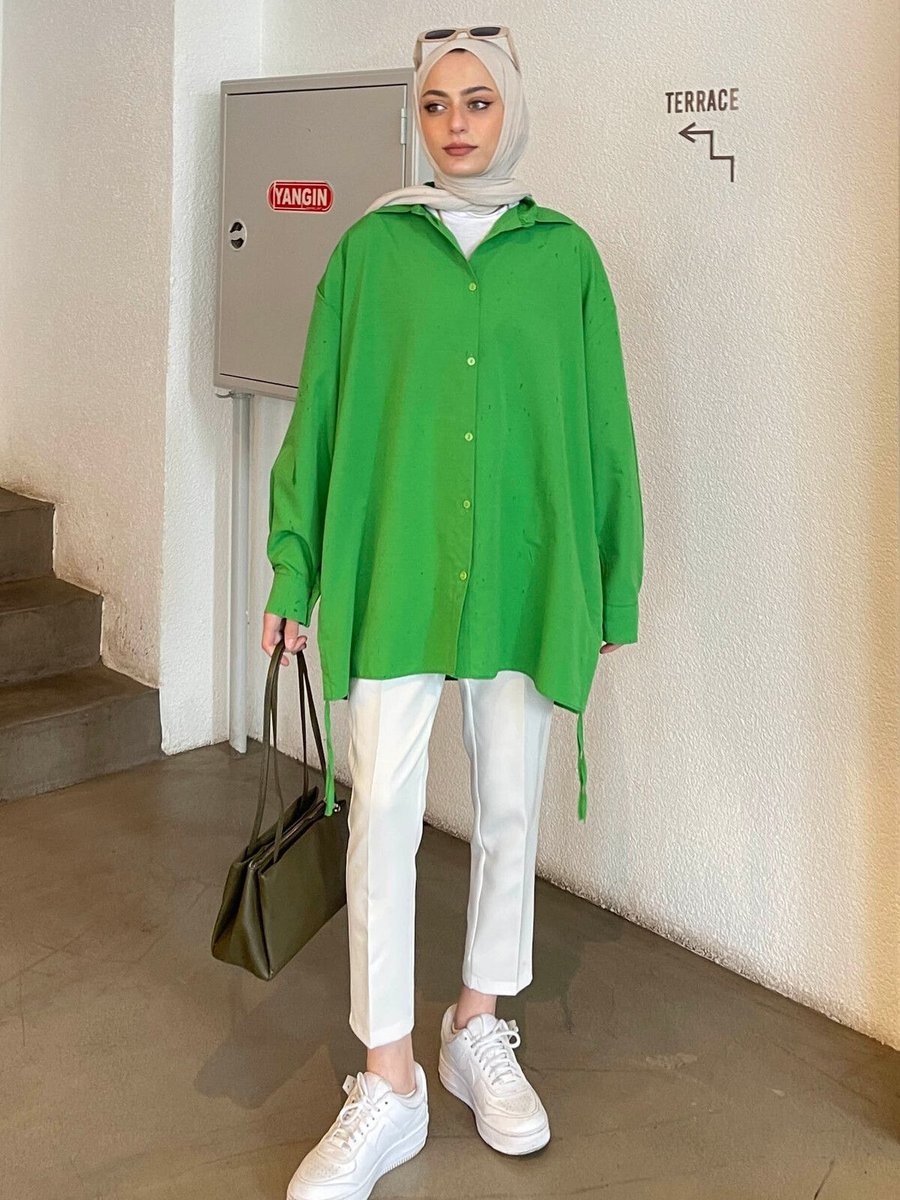 Lamelif Oversize Gömlek
