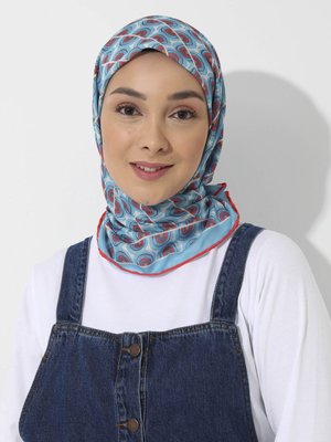 Tuva Vintage Özel Tasarım Pamuksu Eşarp Cok Renkli