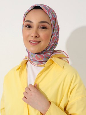 Tuva Vintage Özel Tasarım Pamuksu Eşarp Cok Renkli