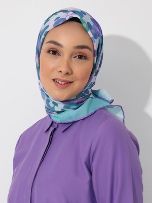 Tuva Çok Renkli Vintage Özel Tasarım Pamuksu Eşarp