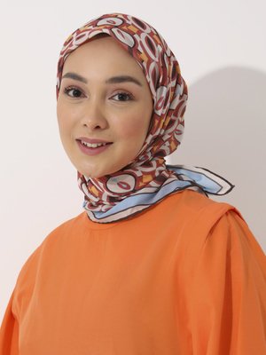 Tuva Vintage Özel Tasarım Pamuksu Eşarp Cok Renkli