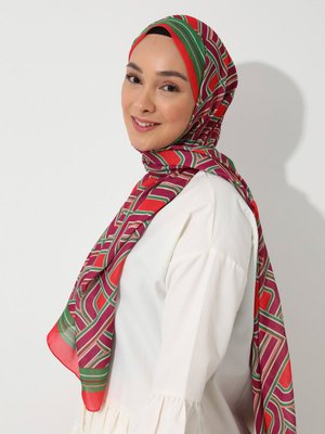 Tuva Vintage Özel Tasarım Pamuksu Şal Cok Renkli