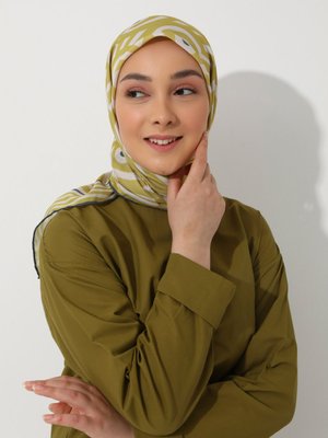 Tuva Vintage Özel Tasarım Pamuksu Eşarp Cok Renkli