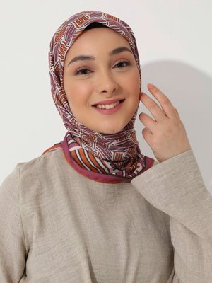 Tuva Vintage Özel Tasarım Pamuksu Eşarp Cok Renkli