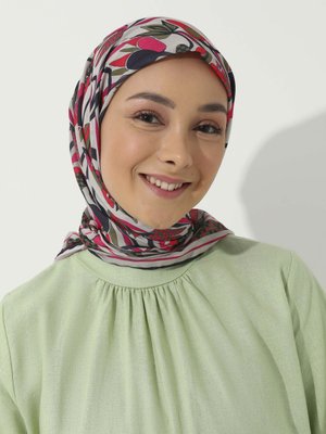 Tuva Çok Renkli Vintage Özel Tasarım Pamuksu Eşarp