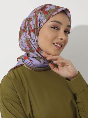 Tuva Vintage Özel Tasarım Pamuksu Eşarp Cok Renkli