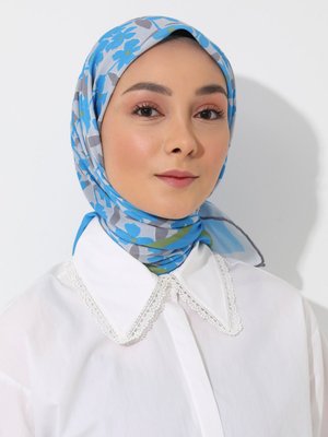 Tuva Vintage Özel Tasarım Pamuksu Eşarp Cok Renkli