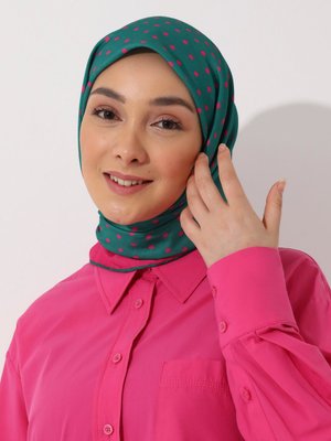 Tuva Çok Renkli Vintage Özel Tasarım Pamuksu Eşarp