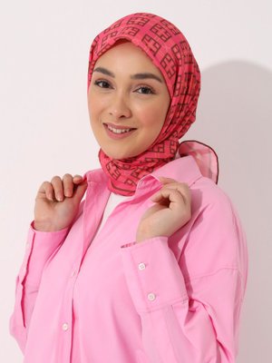 Tuva Çok Renkli Vintage Özel Tasarım Pamuksu Eşarp