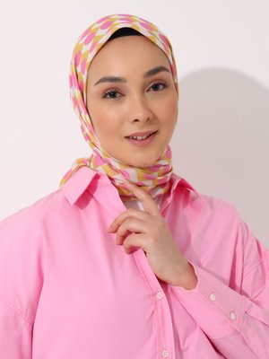 Tuva Vintage Özel Tasarım Pamuksu Eşarp Cok Renkli