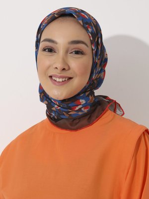 Tuva Vintage Özel Tasarım Pamuksu Eşarp Cok Renkli