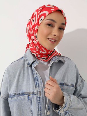 Tuva Vintage Özel Tasarım Pamuksu Eşarp Cok Renkli