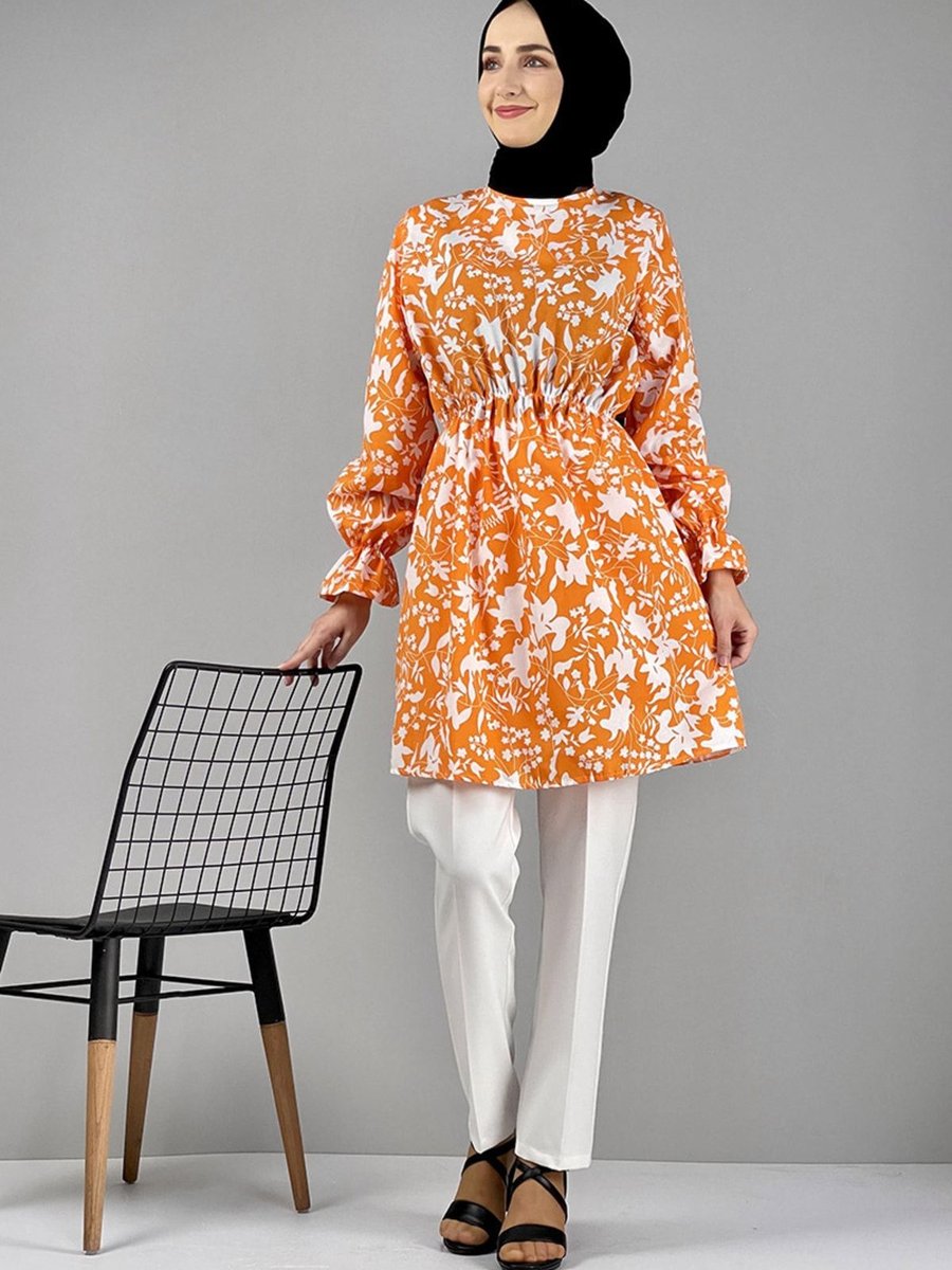Genel Markalar Moda Çizgi Desenli Tunik