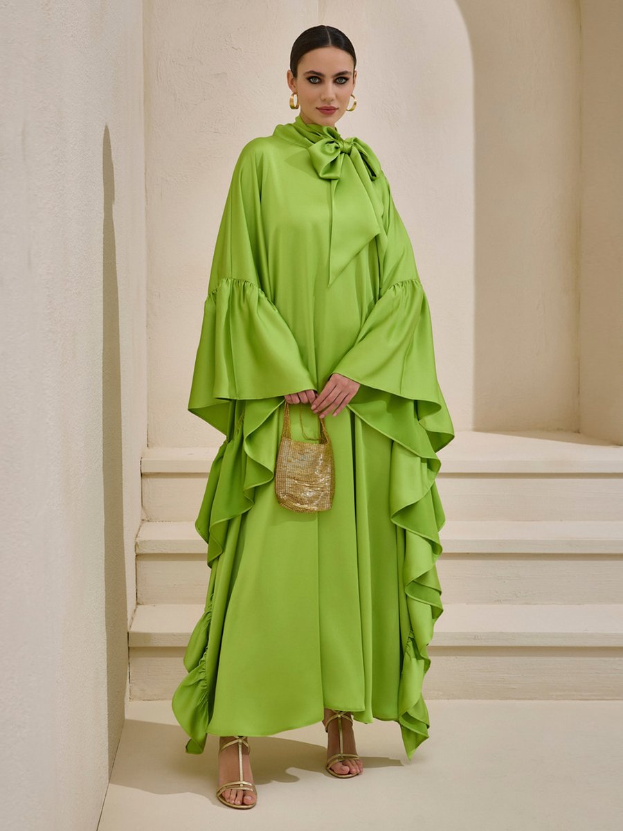 AL SHEIKHA Yeşil Royal Satın Kaftan