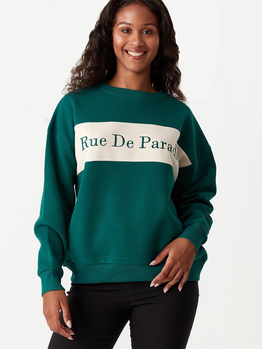 Select Moda Yeşil Baskılı Sweatshirt