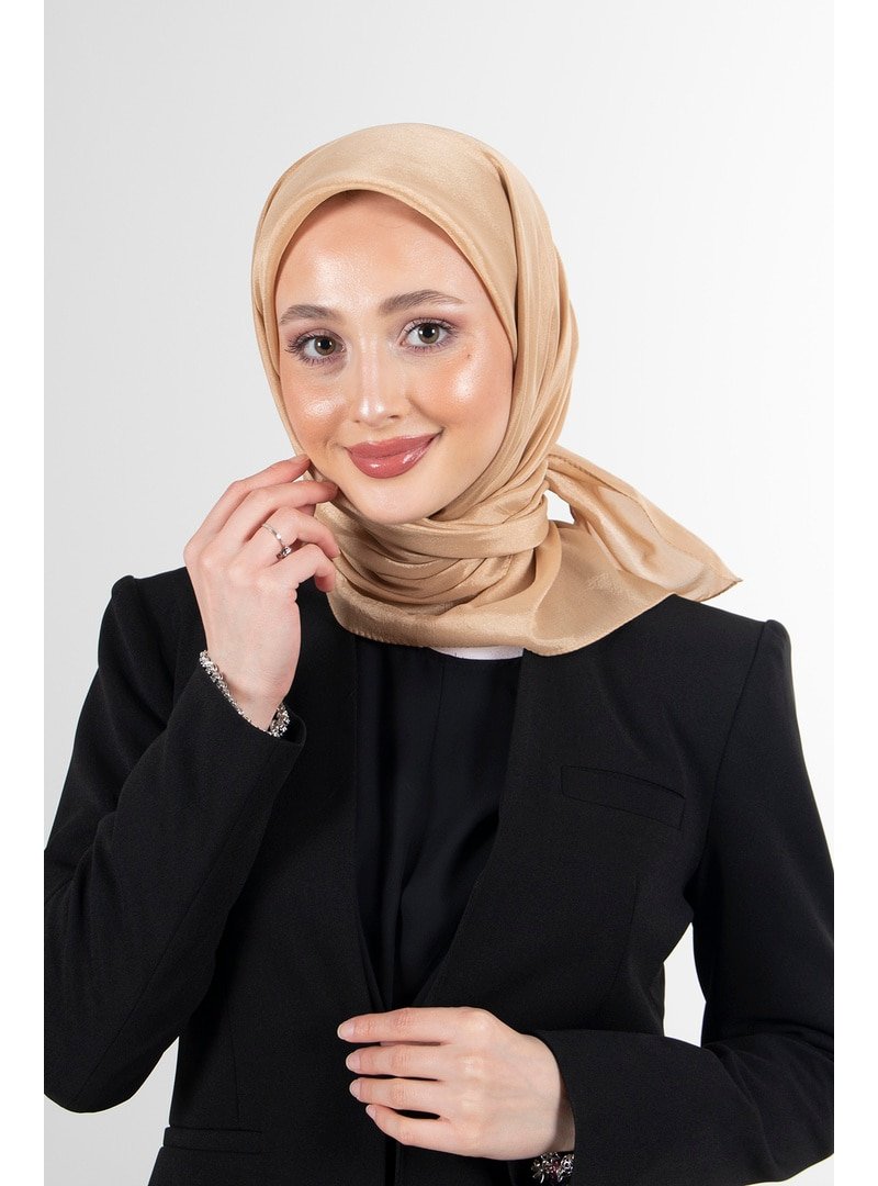 Harem Scarf Koyu Bej Brisa Vual Eşarp
