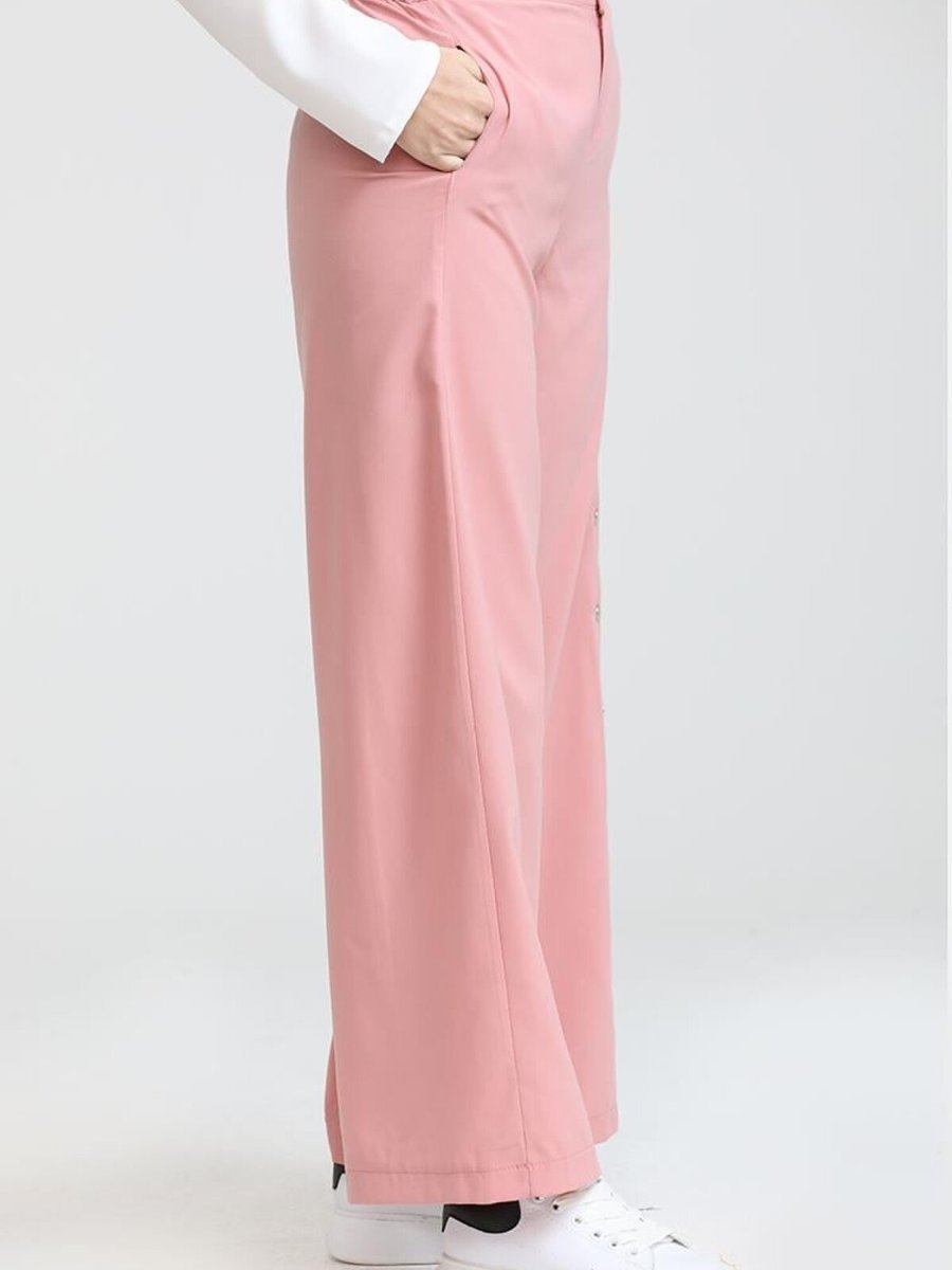 Layda Moda Pudra Cepli Bol Paça Pantolon