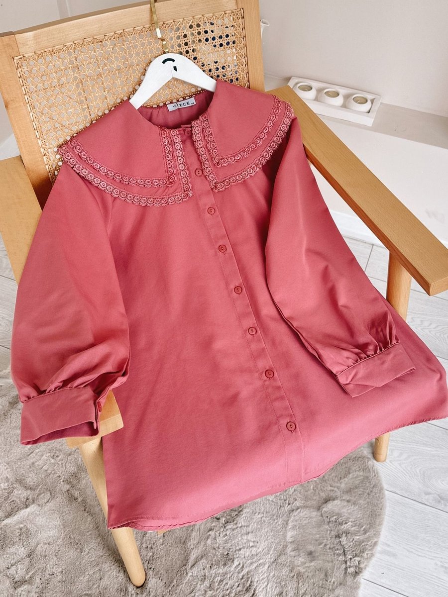 Gizce Saye Mürdüm Tunik