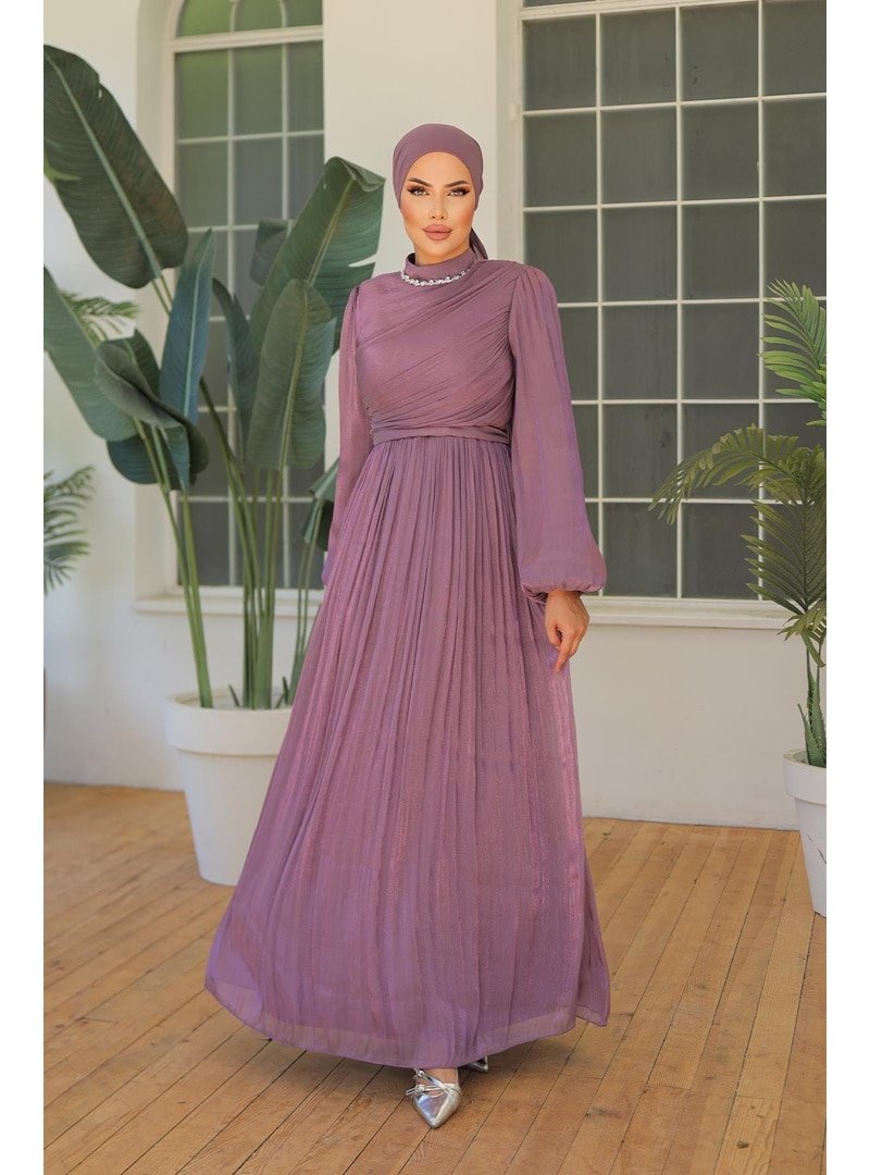 Hakimoda Lila İlay Işıltı Abiye Elbise