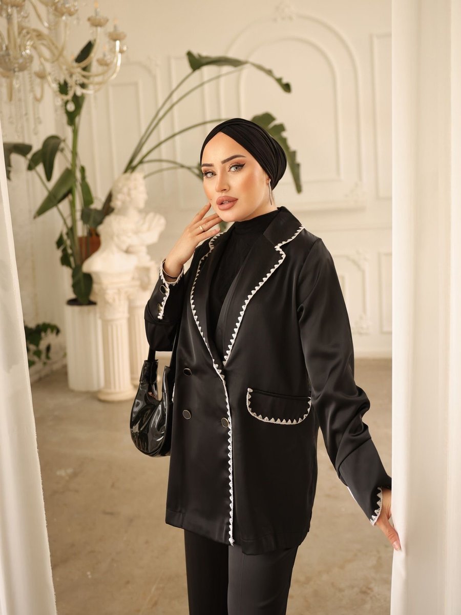 Raphal Moda Takım Kontur Baskı Detaylı