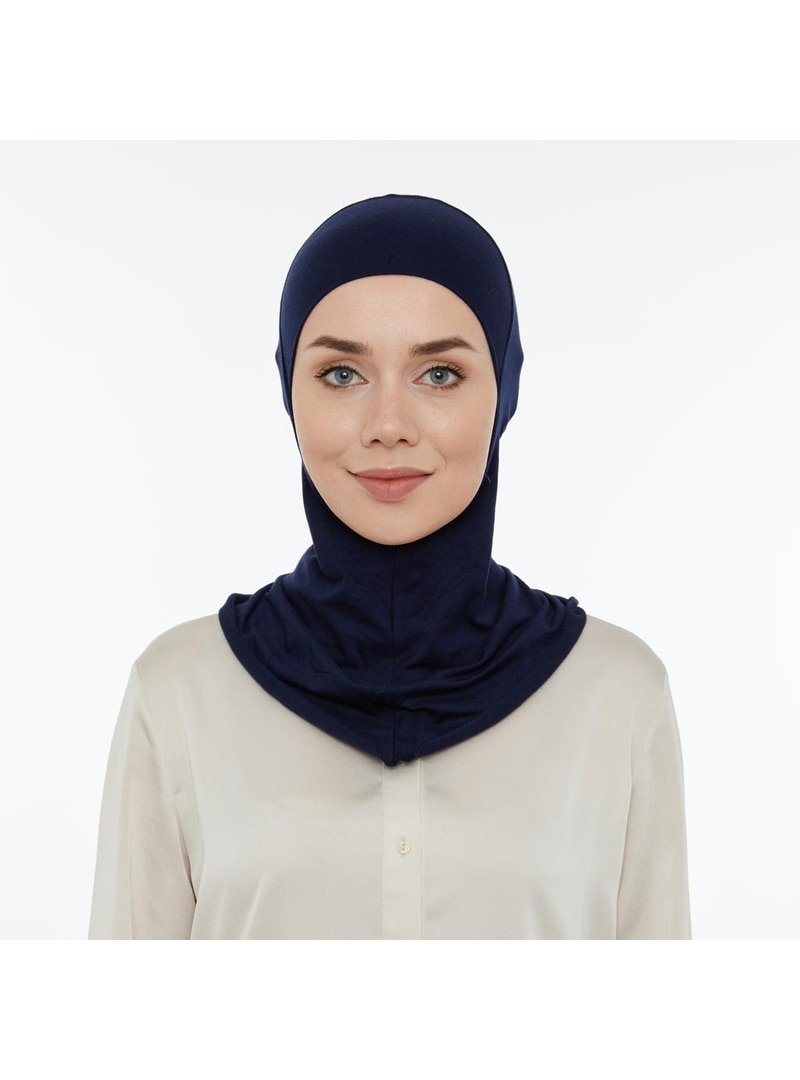 İhvan Pratik Boyunluklu Hijab Bone Lacivert