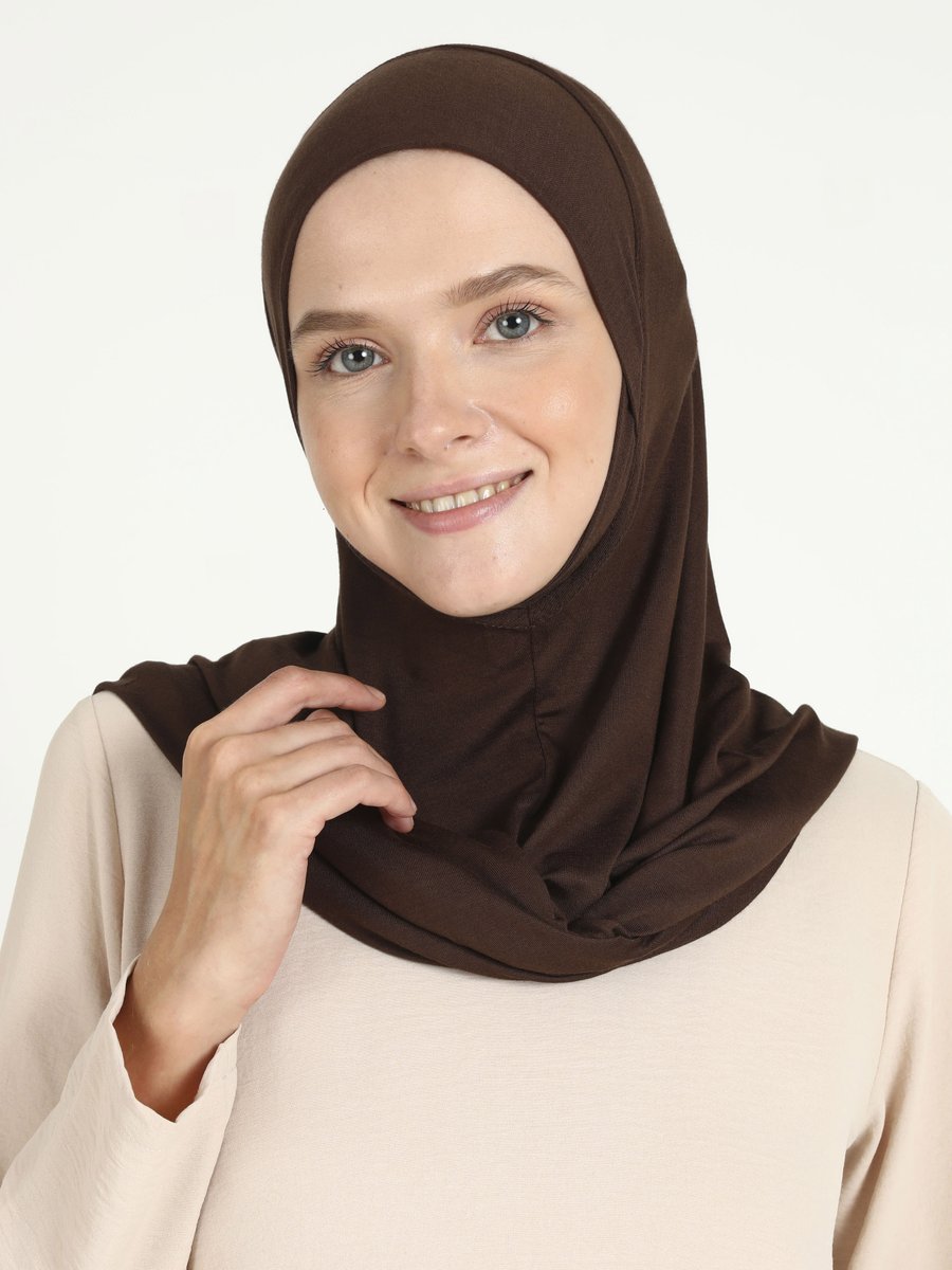 Ecardin Hazır Türban Acik Kahve