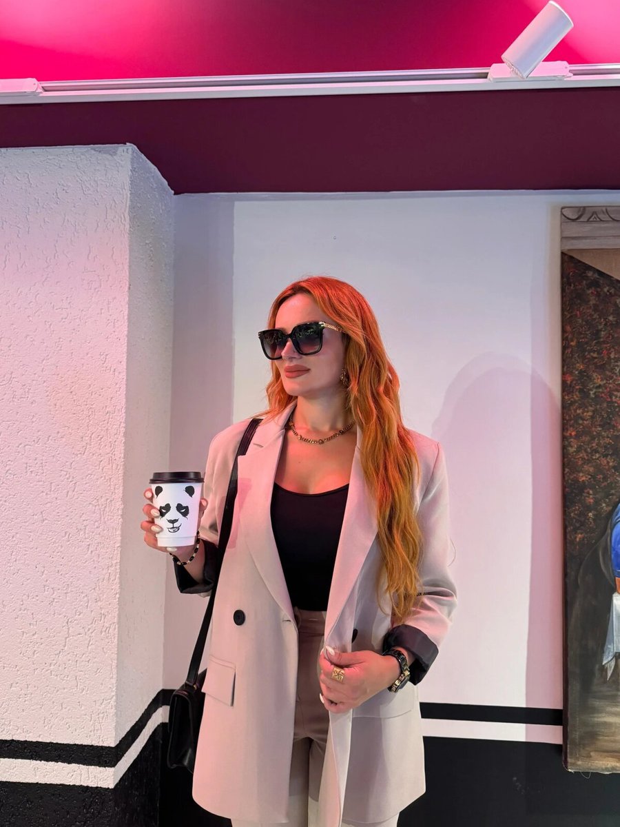 TEORJINS Lonas Kolu Katlamalı Bej Blazer