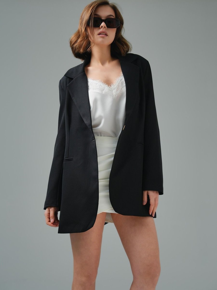 Saade Siyah Blazer Ceket