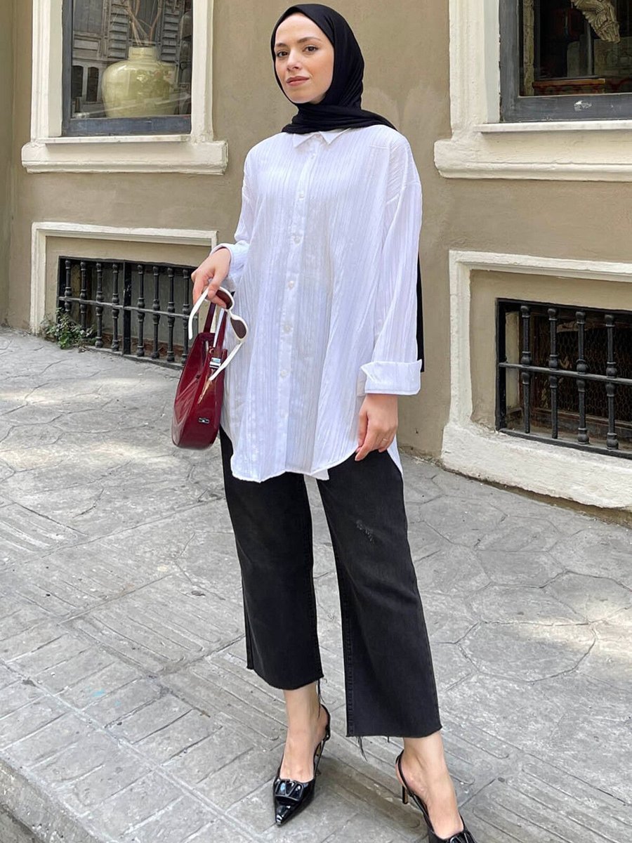 Lamelif Oversize Gömlek