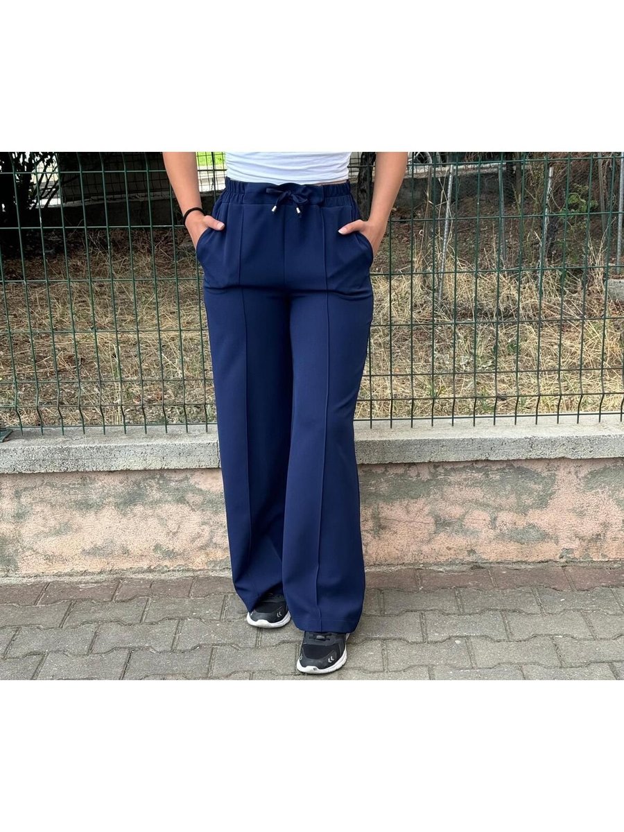 Türker Belden Lastikli Kumaş Pantolon