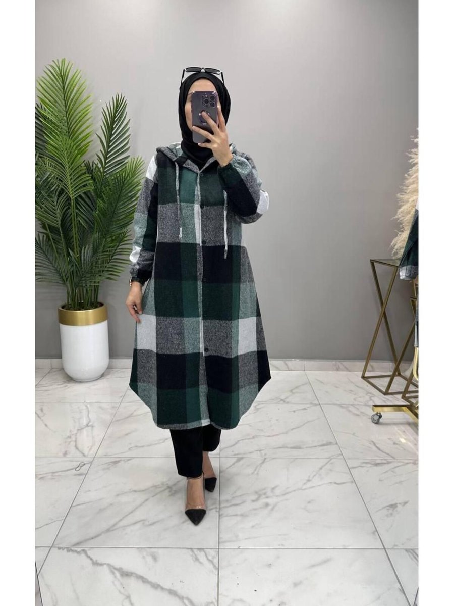 Nazra Oduncu Gömlek & Kap Uzun Tesettğr
