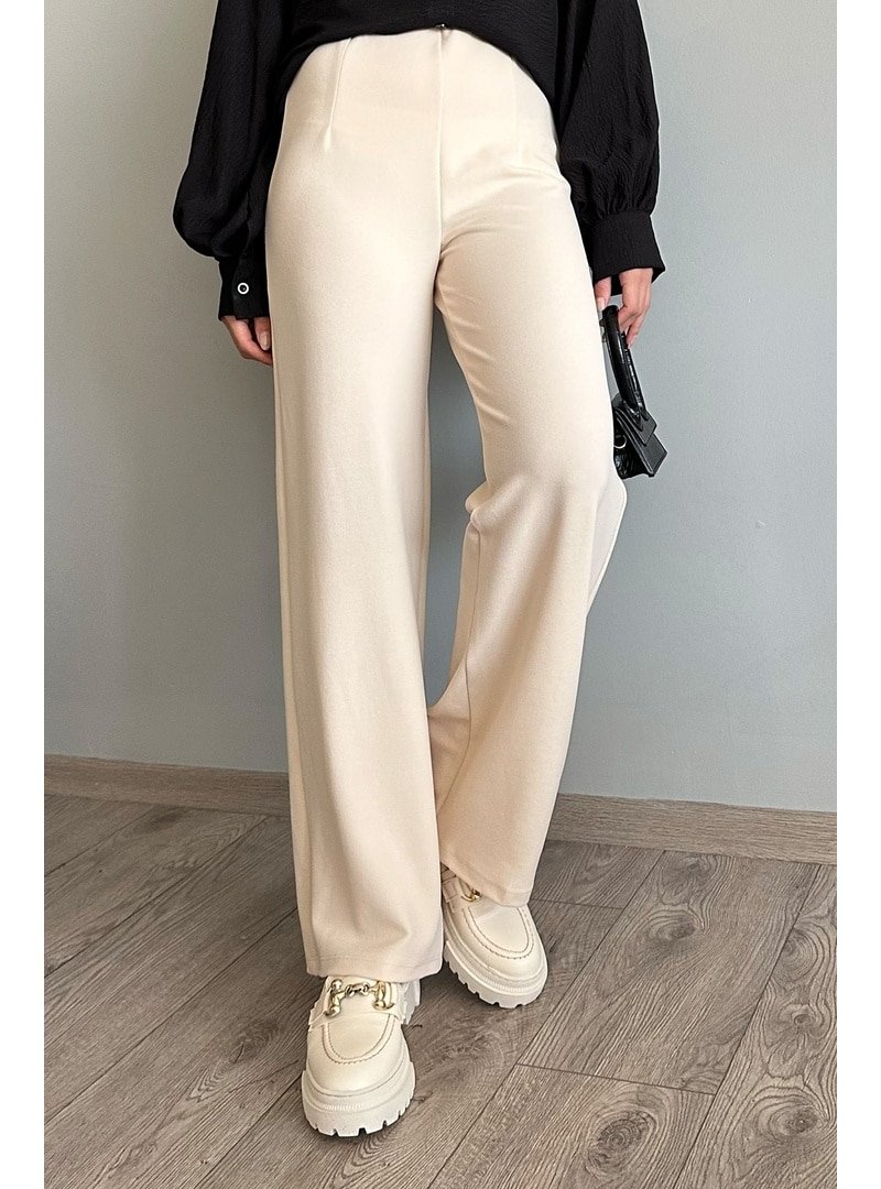InStyle Pensli Palazzo Ekru Pantolon