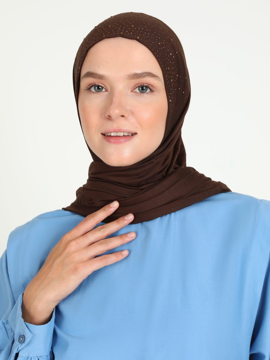 Ecardin Açık Kahve Hazır Türban