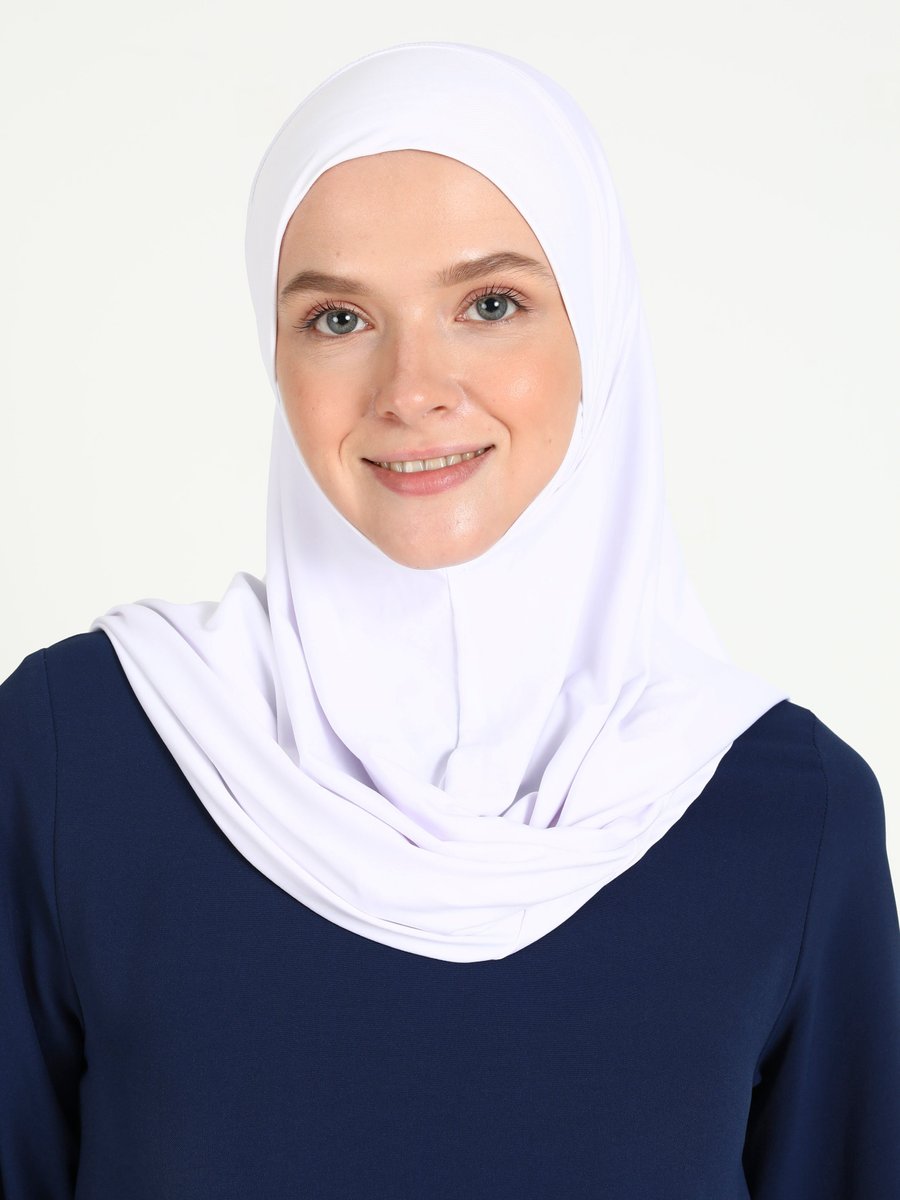 Ecardin Beyaz Hazır Türban