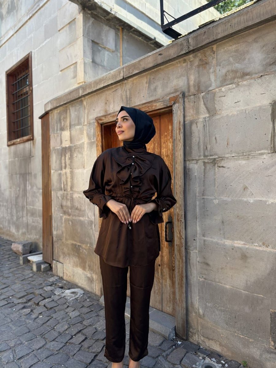 Vivera Boutique Kadın Saten Tesettür Tasarım Takım