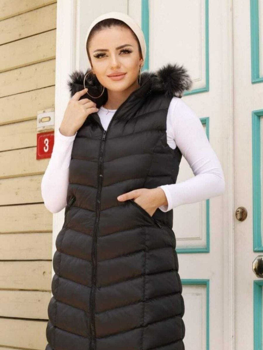 Ayfa Giyim Ayfa Butik Uzun Şişme Yelek
