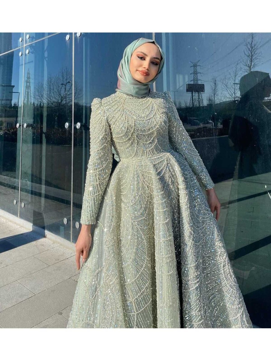 Nur Moda Tekstil Taşlı Kabarık Abiye Elbise