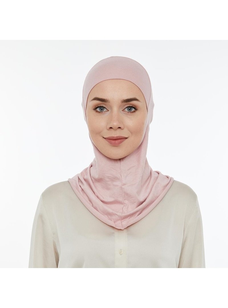 İhvan Pratik Boyunluklu Hijab Bone Pembe