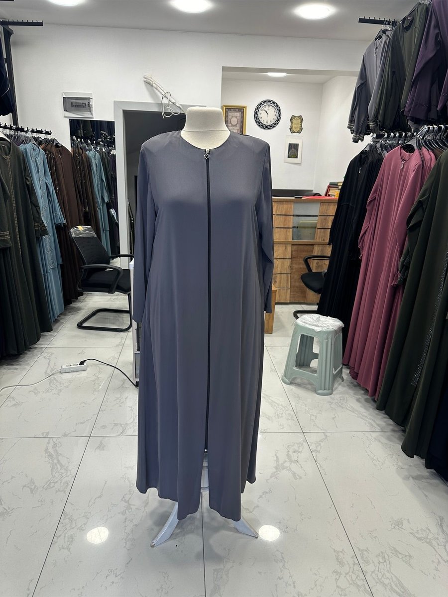 Moda Düz Model Medine İpeği Ferace