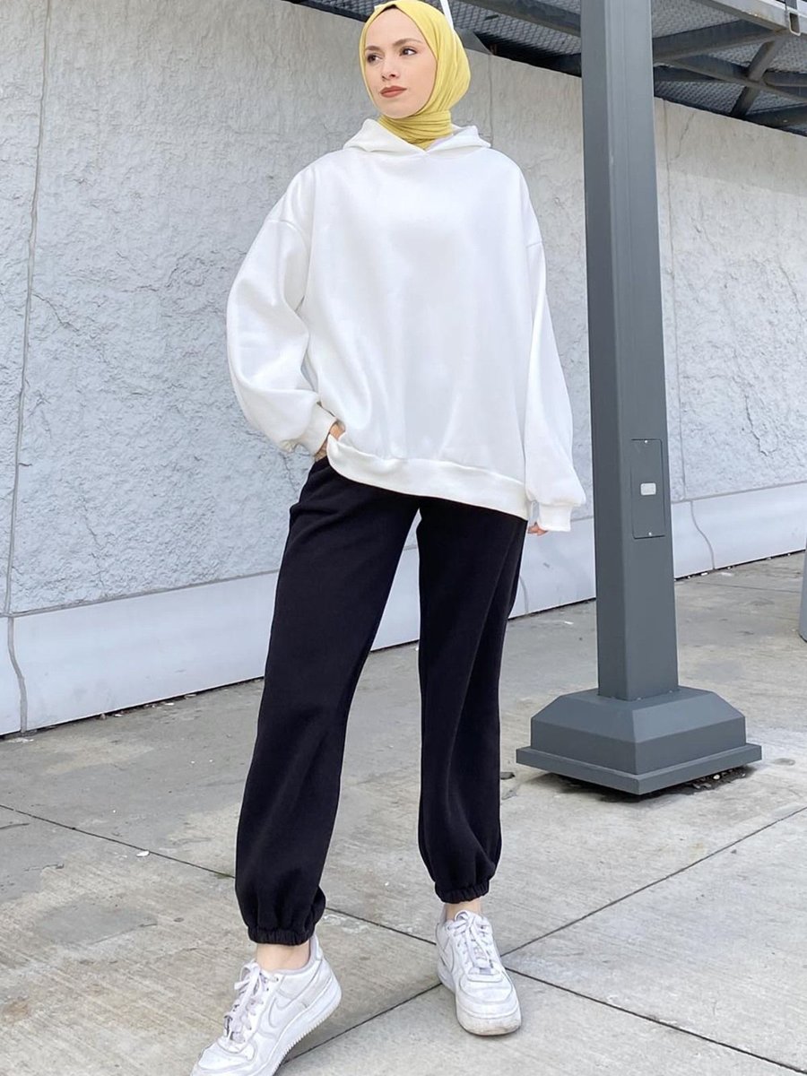 Lamelif Kapüşonlu Salaş Sweatshirt