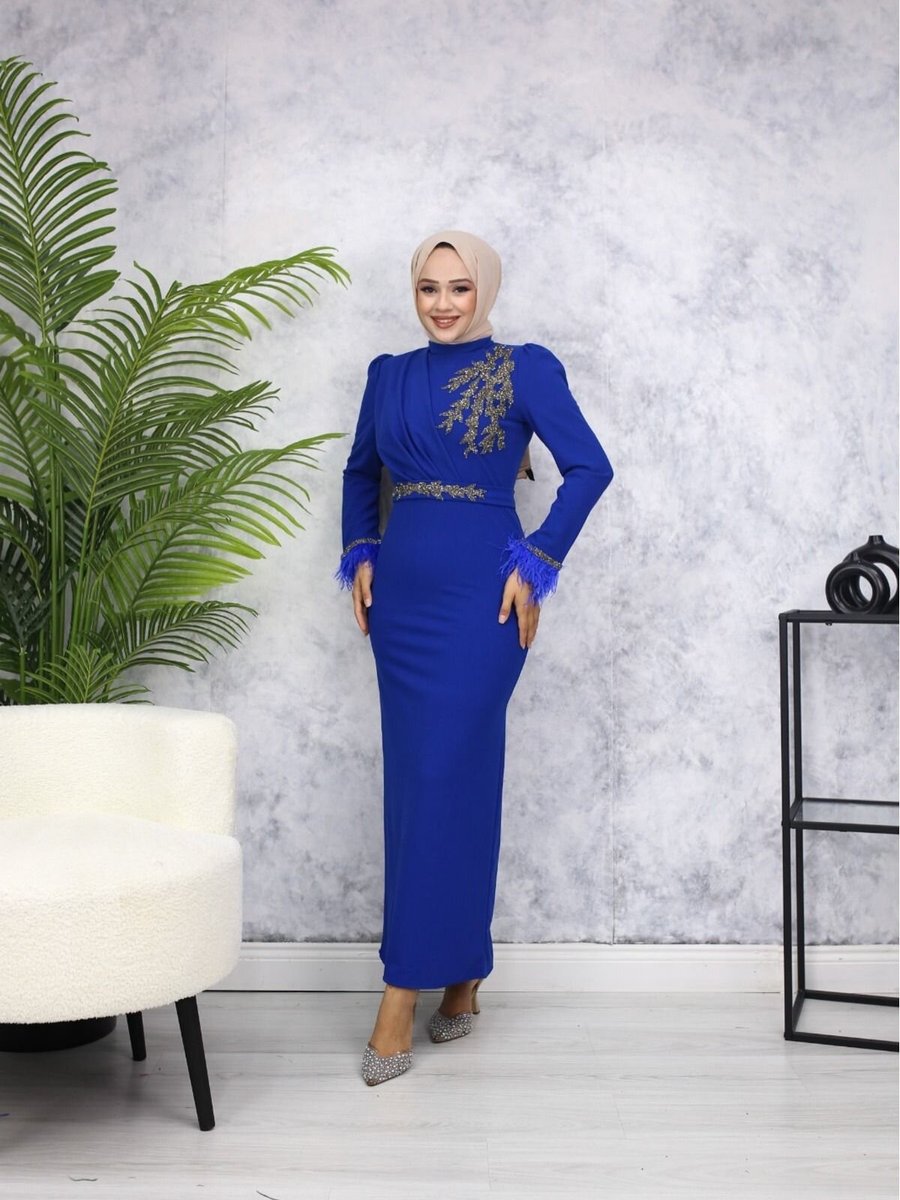 Marwella Saks Abiye Elbise