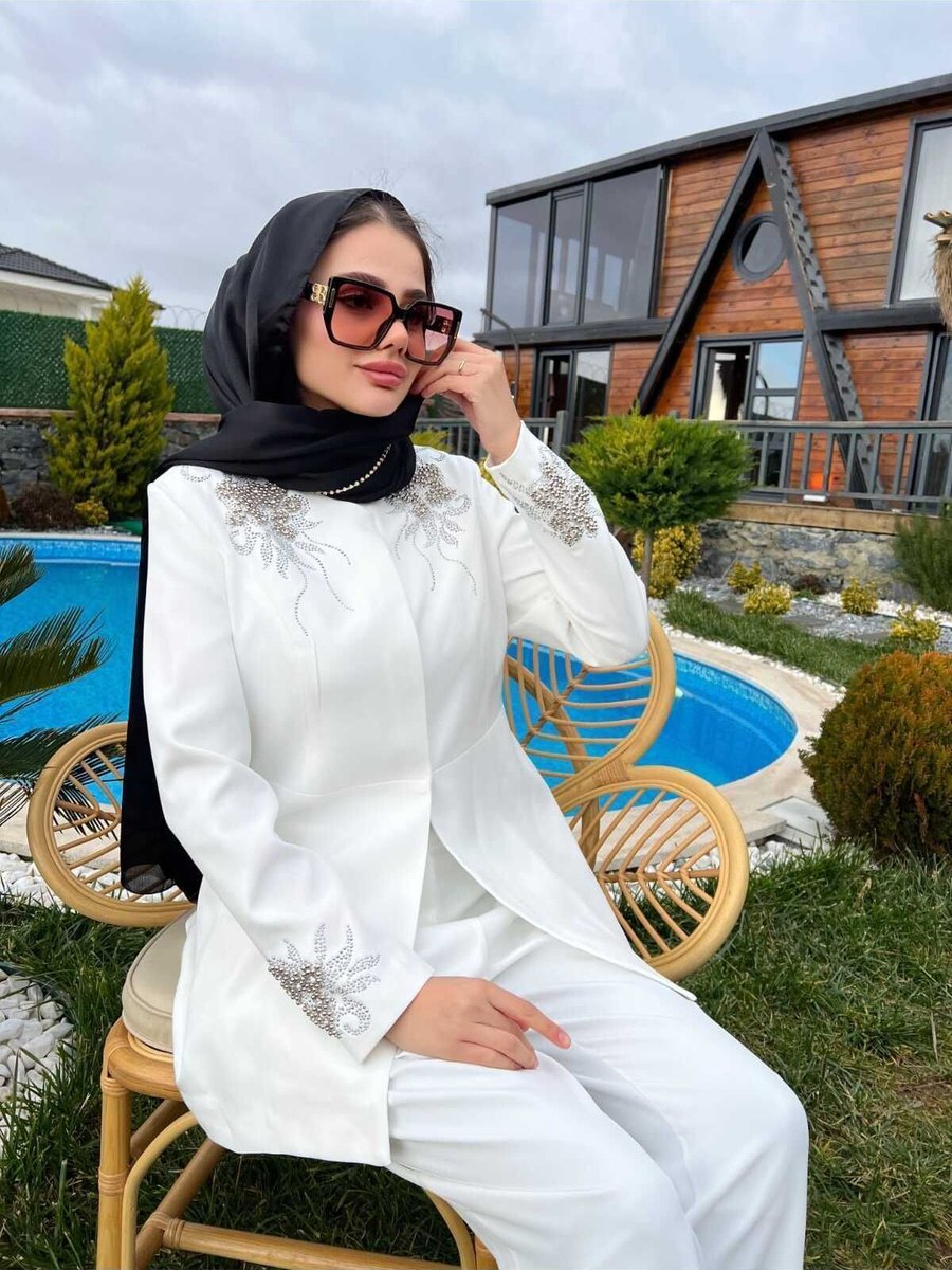 Loya Stil Taşlı Pantolonlu Sultan Model Takım