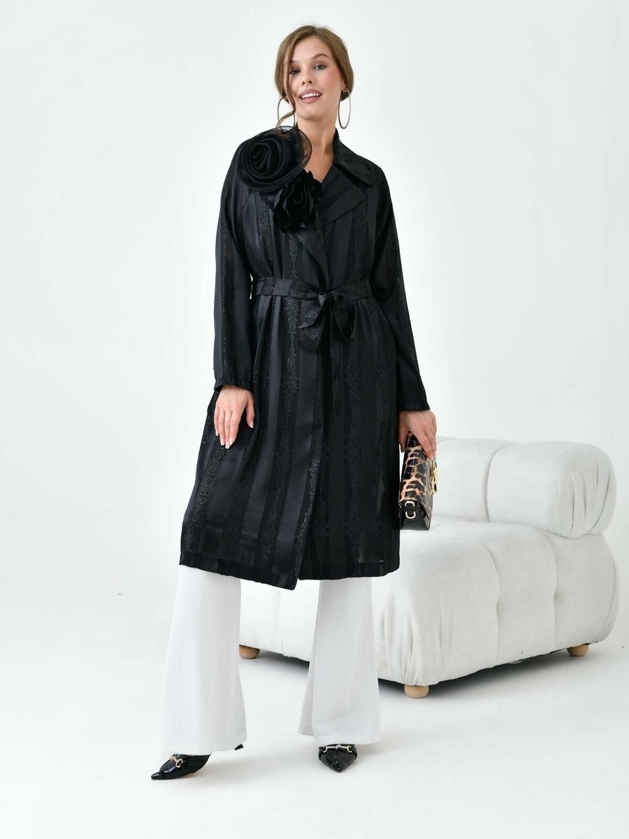 Ftz Women Abaya Kap Siyah
