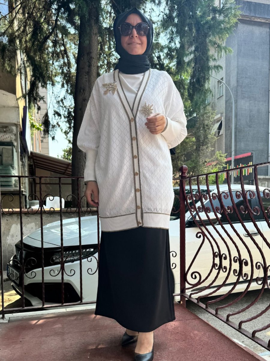 Ghisa Triko Hırka Beyaz