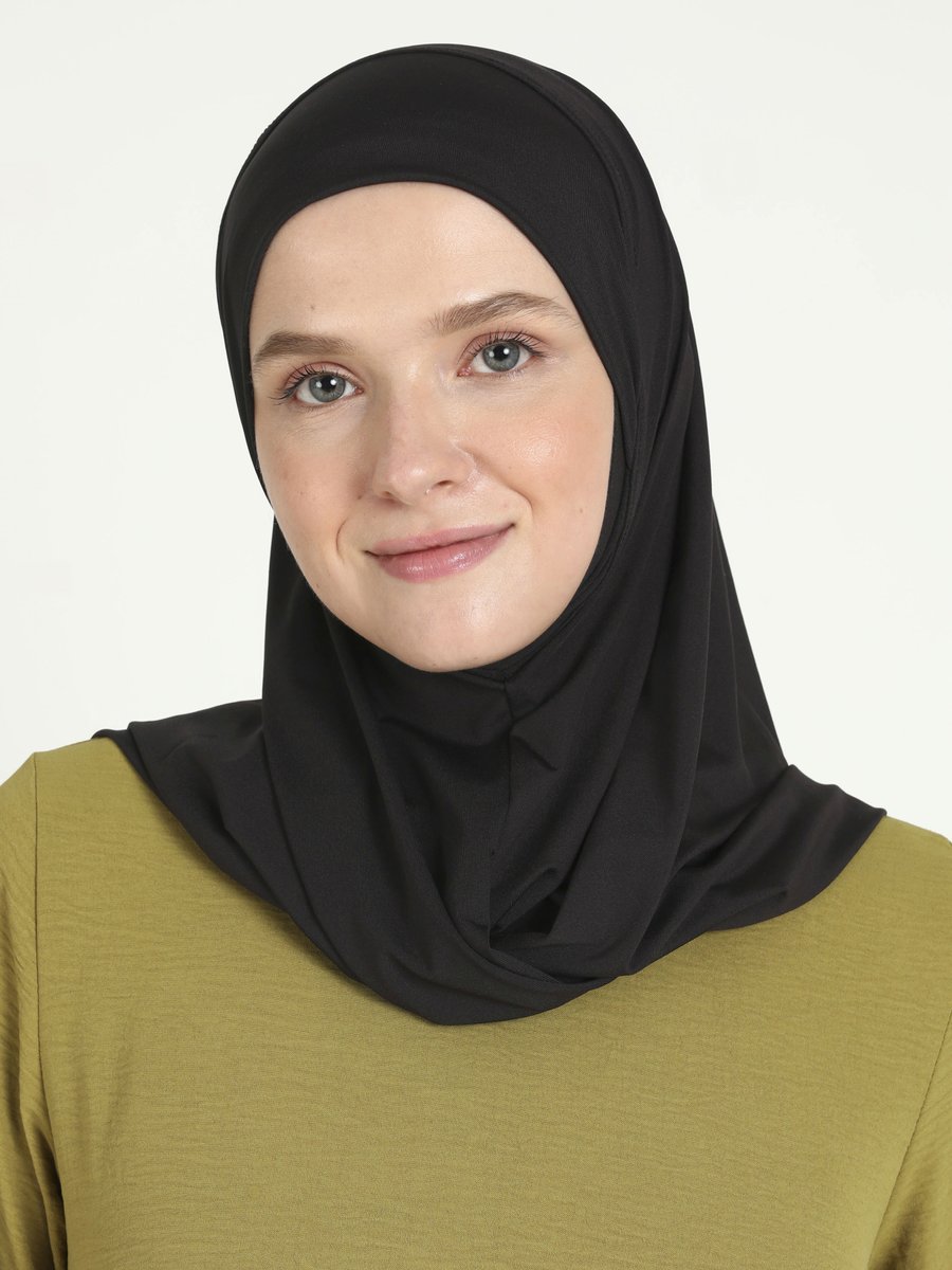 Ecardin Siyah Hazır Türban