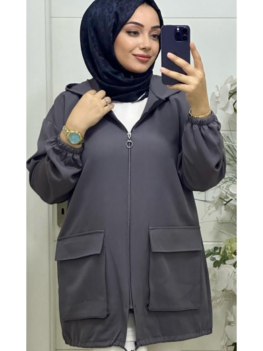 Ebrarengiz Moda Ecmel Scuba Krep Kadın Kap