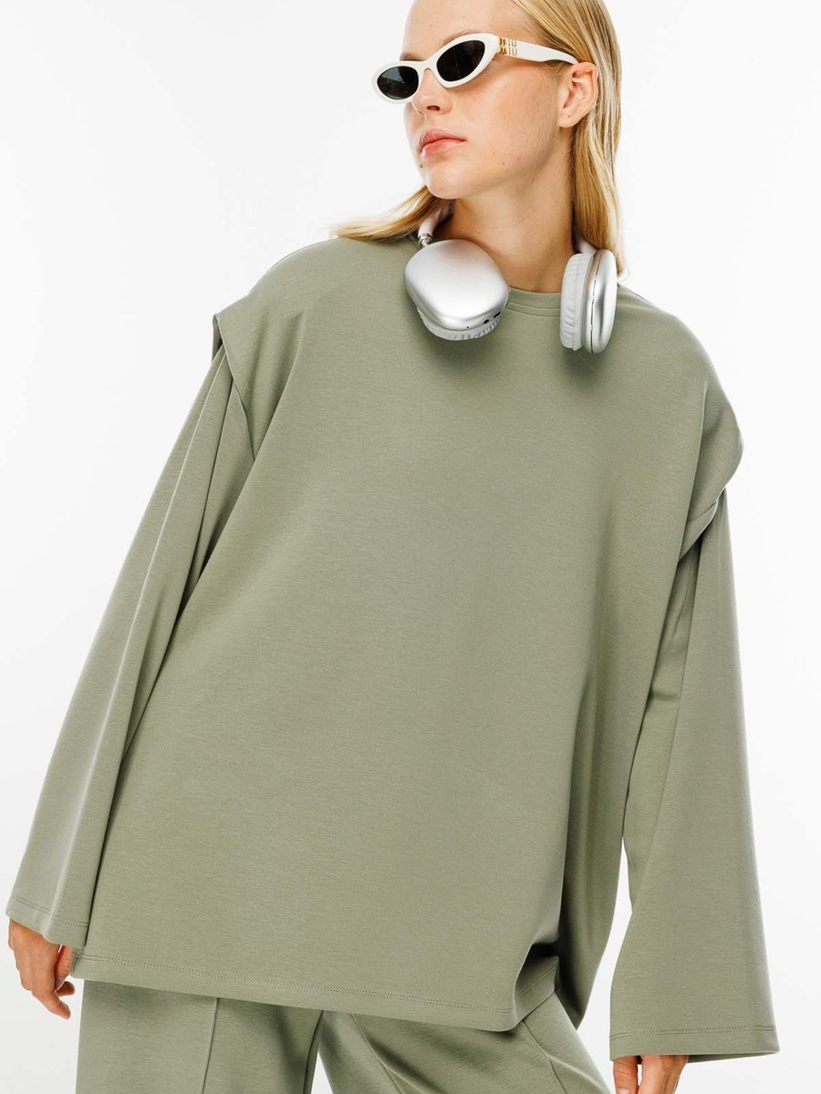 Hooopstore Vatkalı Compact Pamuk Çağla Sweatshirt